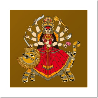 Goddess durga Posters and Art